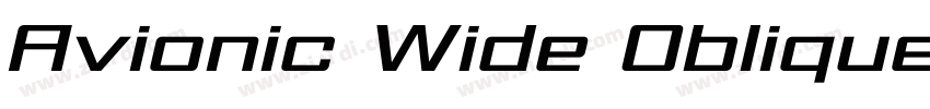 Avionic Wide Oblique字体转换 Avionic Wide Oblique字体转换